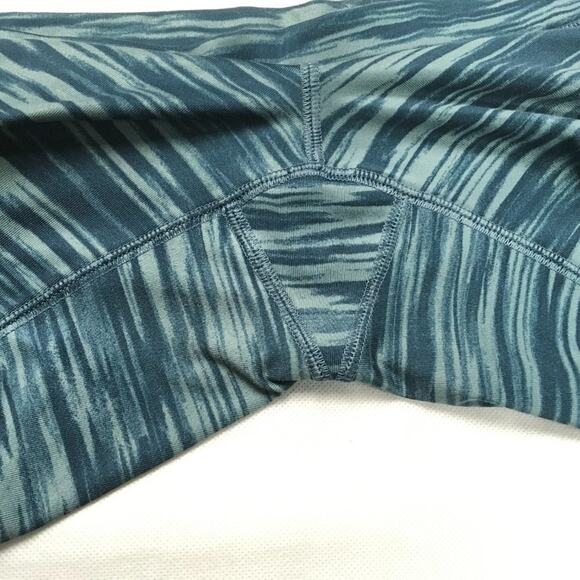 Nike Leggings Space Dye Mesh Panel Teal Activewear Athletic Running Women's XS - Picture 9 of 12